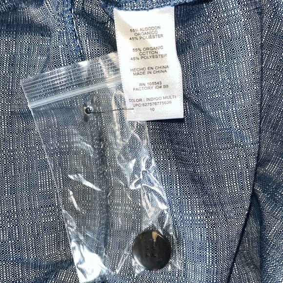 Derek Lam Blue Button Front Wide Strap Dress 10 - Picture 8 of 13